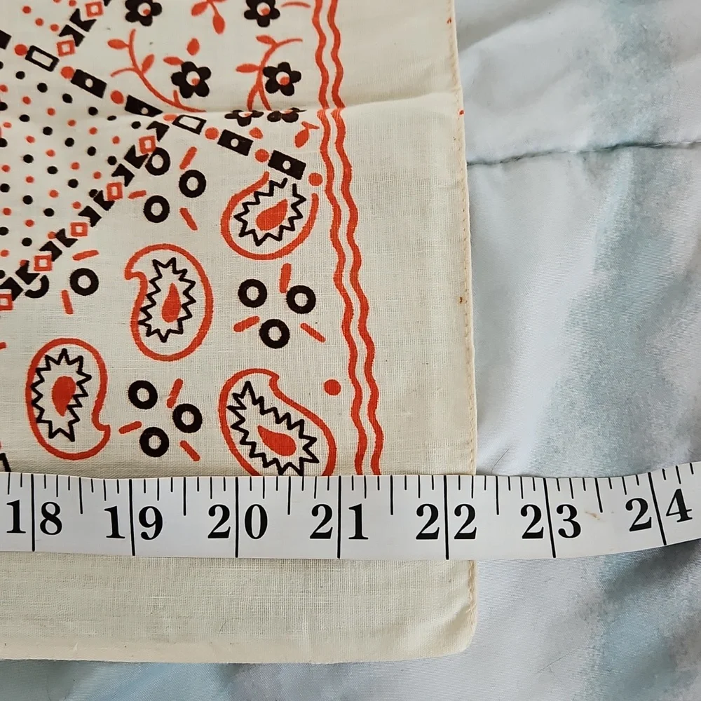 Vintage 1970's Set of 2 Bandanas